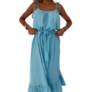 Women's Solid Color Loose-Fit Dress