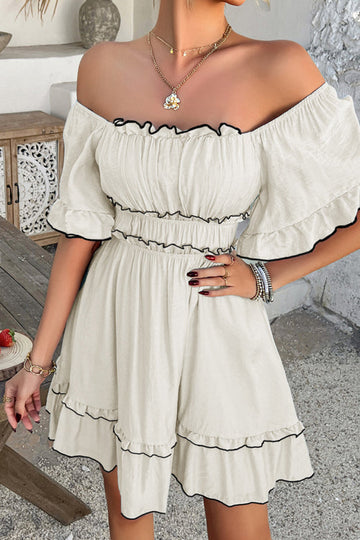 Close to Your Heart Ruffled Mini Dress - 4 Colors