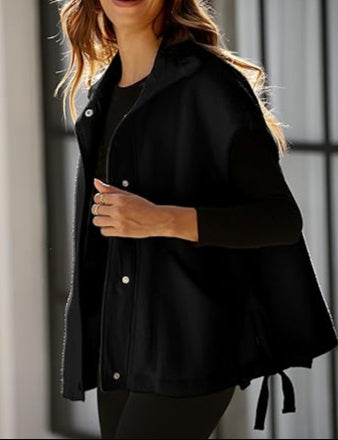 Womens Fleece Vest Casual Sleeveless Button Down Sherpa Jacket Outerwear With Pockets