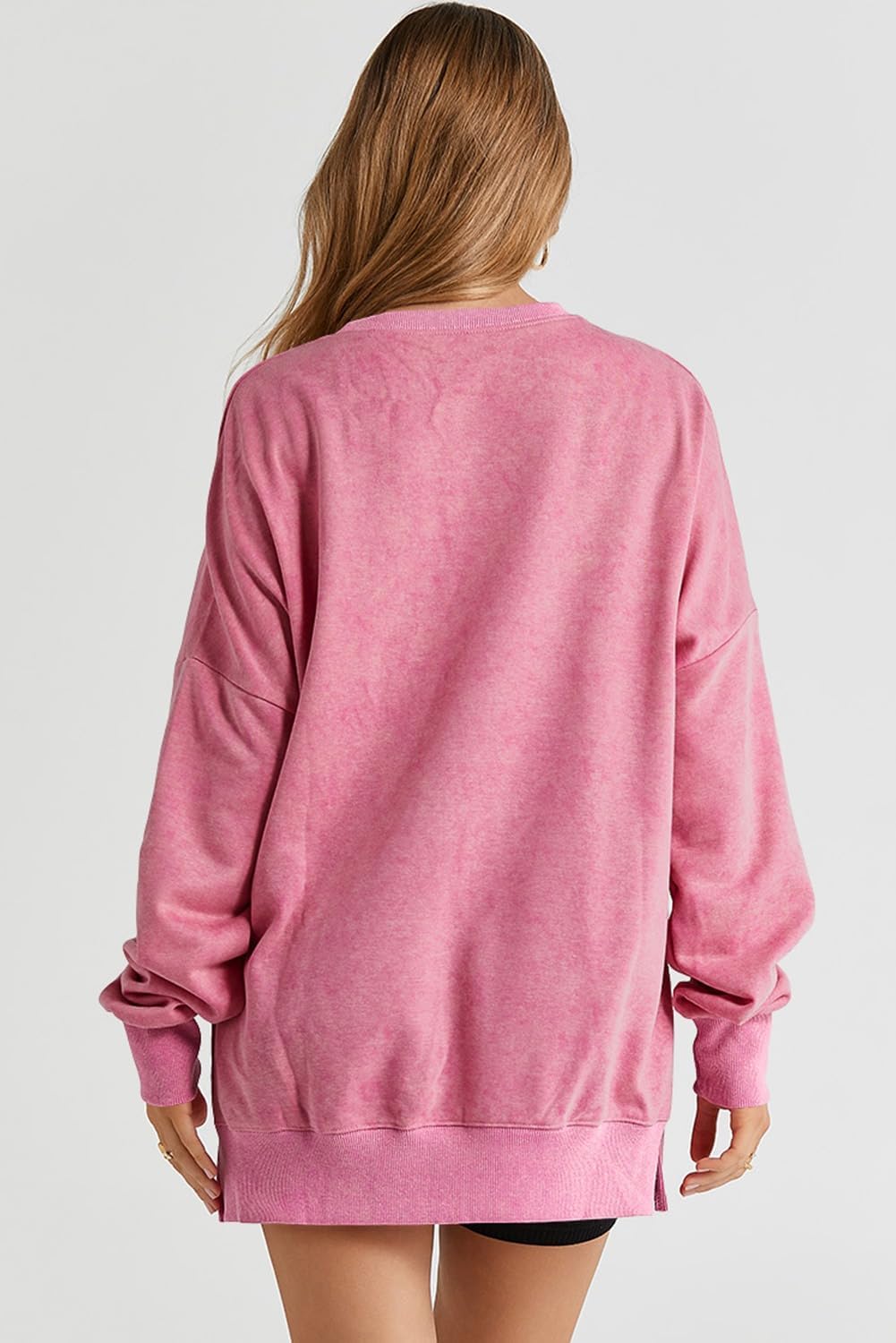 Womens Casual Long Sleeve Crewneck Lightweight Pullover Tops