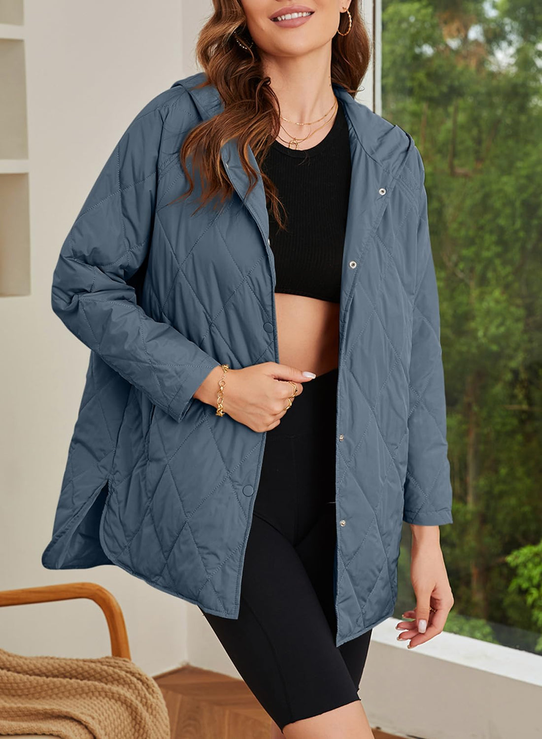 Women's Versatile Long Hooded Casual Jackets