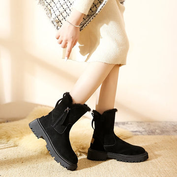 Women's Winter Fleece Snow Boots
