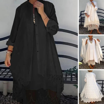 Women’s Sleeveless Dress Lace Cardigan Set