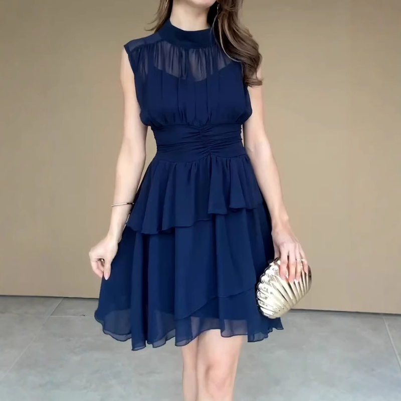 Women’s Sleeveless Ruffle Tiered Dress