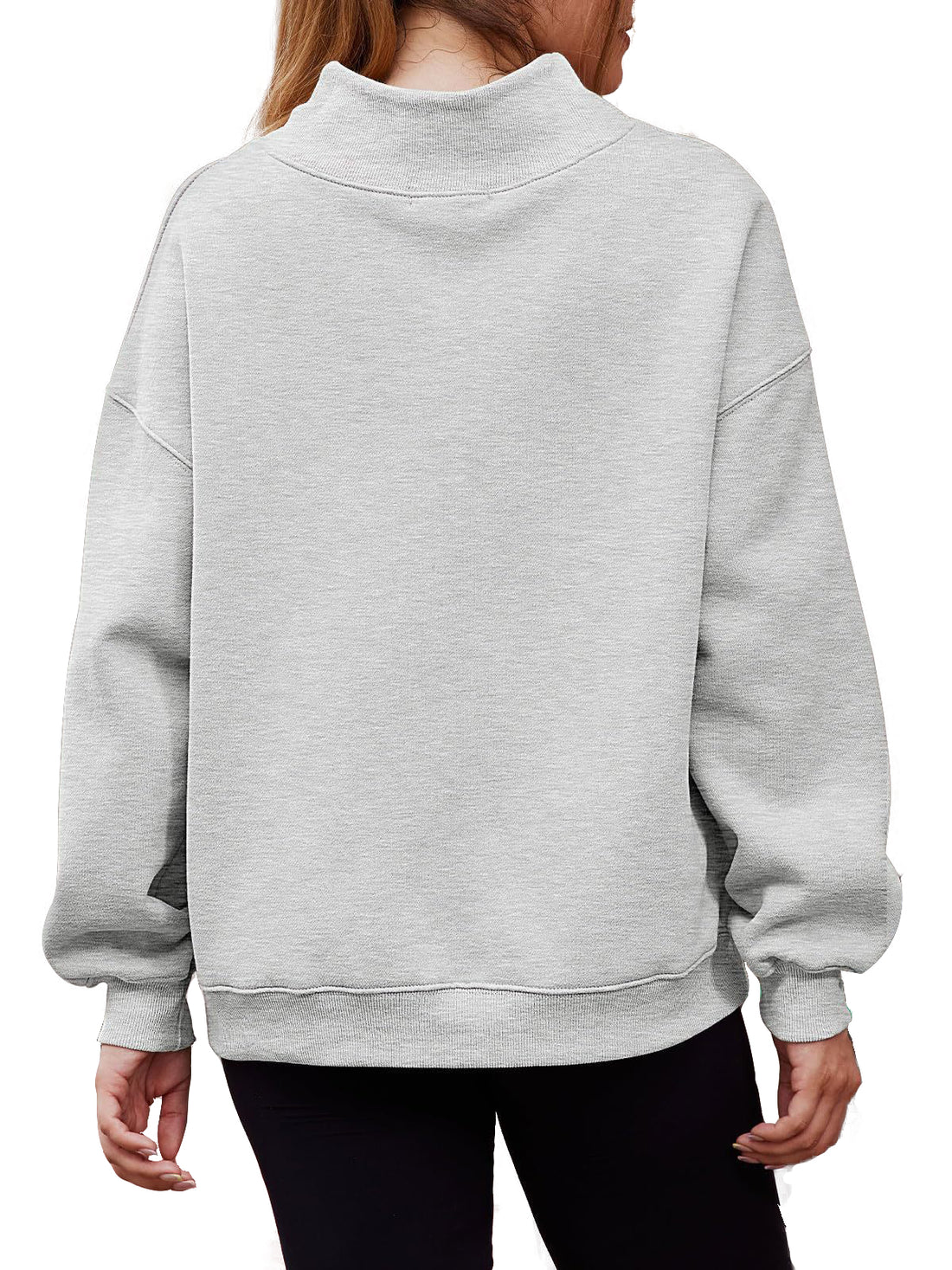 Women's Half Turtleneck Fleece Casual Sweatshirt