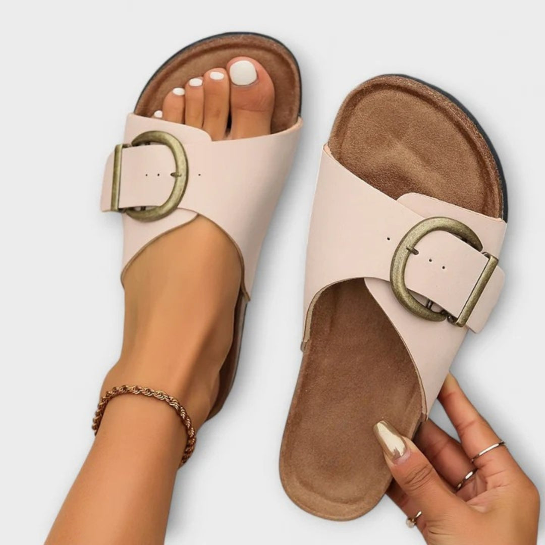 Women's Adjustable Sandals with Supportive Straps and Cushioned Sole