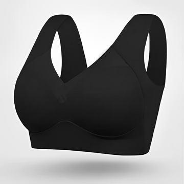 Women's Seamless Bra with Stretch Fabric and Adjustable Straps