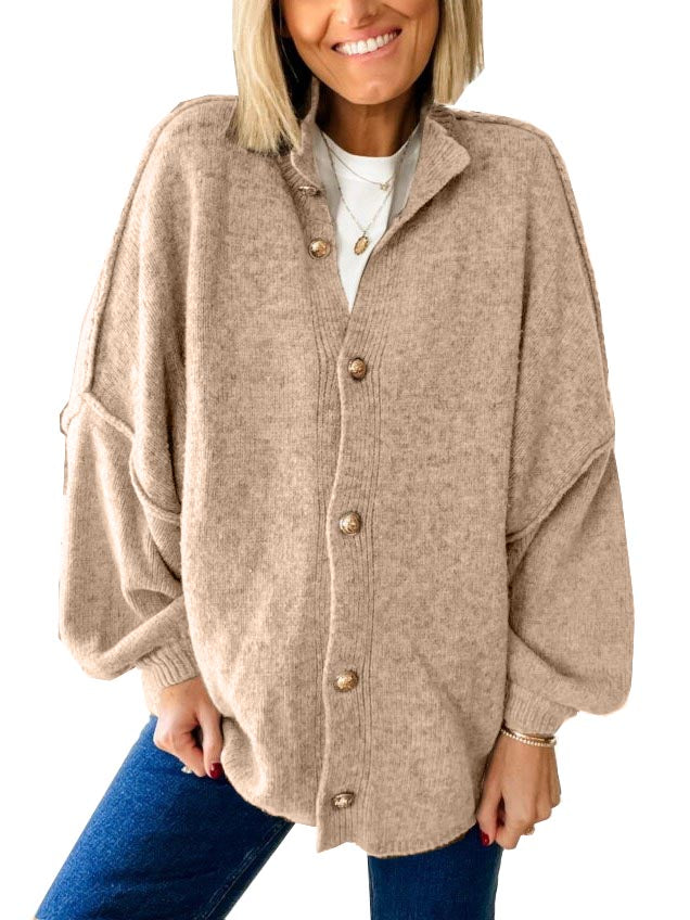 Women's Chunky Knit Button Front Cardigan