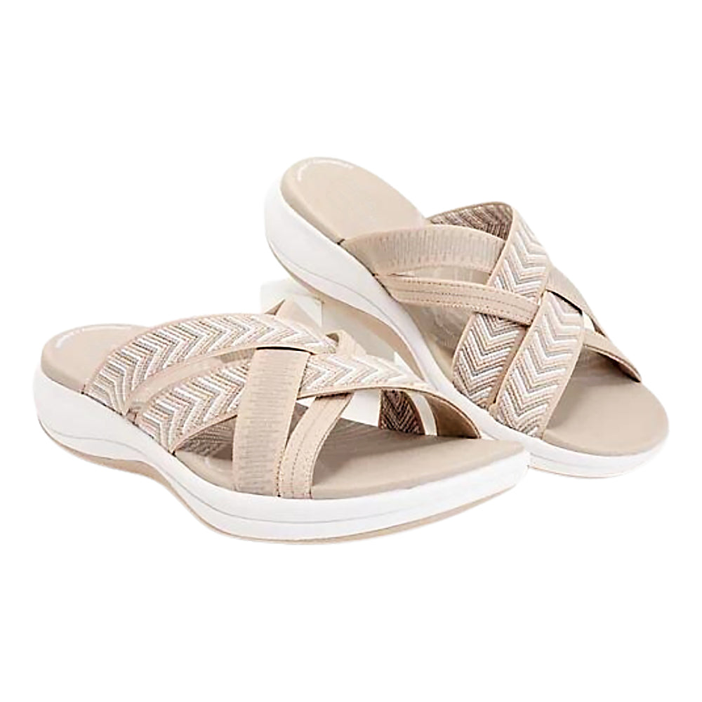 Women's Cushioned Sandals with Arch Support and Adjustable Straps