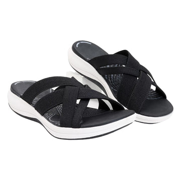 Women's Cushioned Sandals with Arch Support and Adjustable Straps