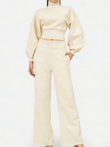 Women's Turtleneck Casual Two-Piece Set