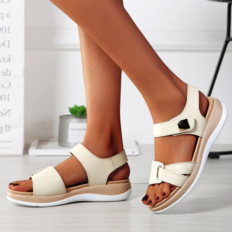 Women's Cushioned Sandals with Arch Support and Adjustable Straps