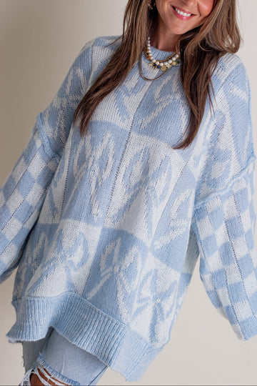 Sweet Days Checkered Sweater