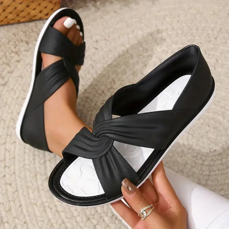 Women's Casual Sandals with Adjustable Straps and Cushioned Footbed