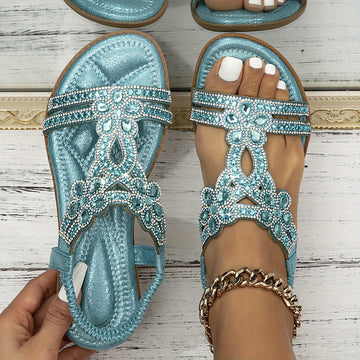 Women's Boho Sandals with Adjustable Straps and Cushioned Footbed