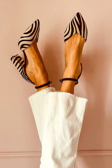 Women's Sandals with Strap and Stable Heel