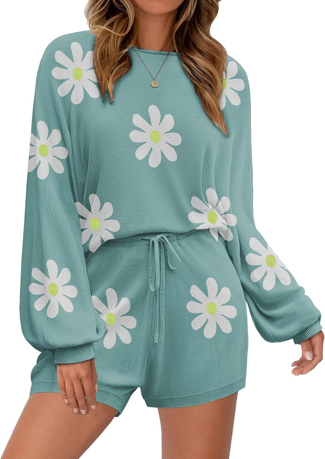 Women's Knitted Pajamas Set