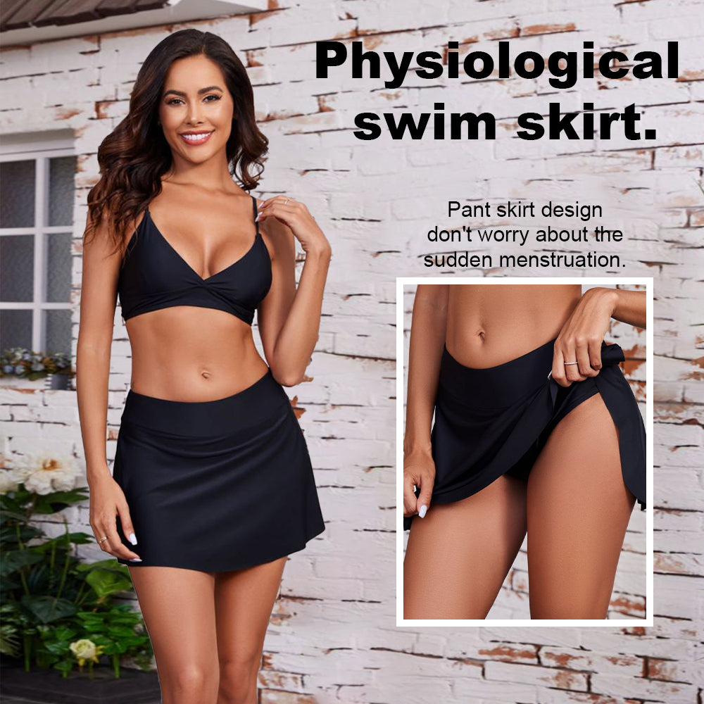 Menstrual Swim Skirt | 2-Piece Design | Instant Cooling | 4-Layer Leak-Proof