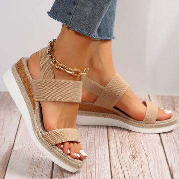 Women's Cushioned Sandals with Arch Support and Adjustable Straps