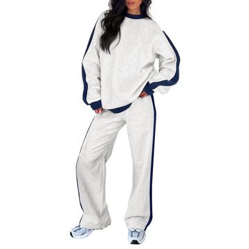 Women's 2 Piece Outfit Fleece Sweatsuit Casual Lounge Matching Sets