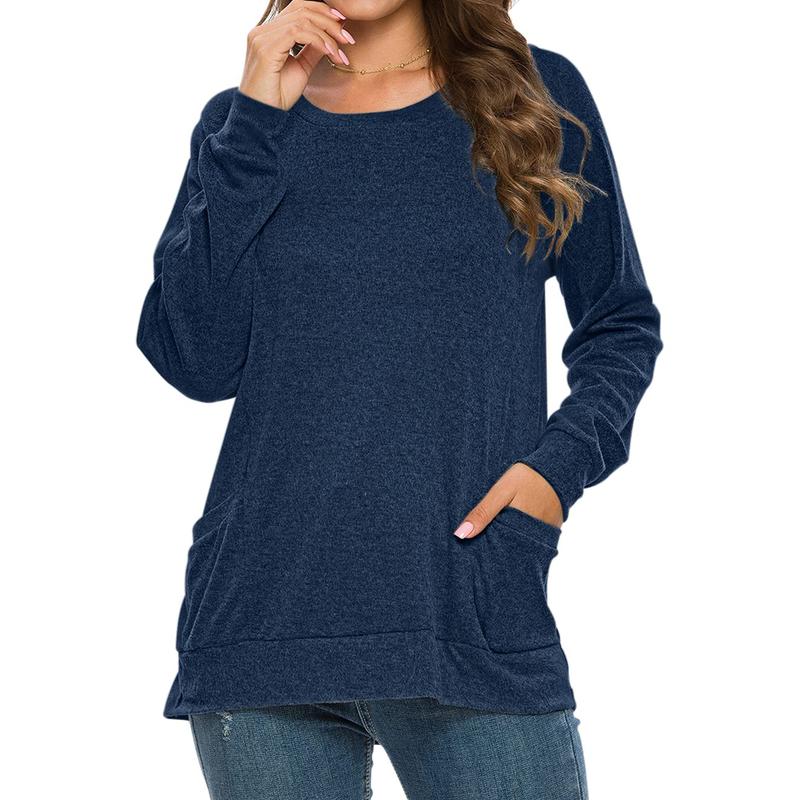 Lightweight Fall Pullover for Women | Comfy Long Sleeve Top with Pockets