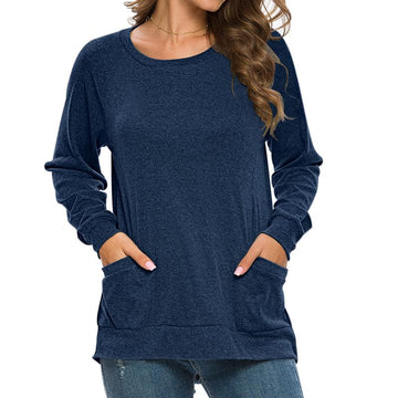 Lightweight Fall Pullover for Women | Comfy Long Sleeve Top with Pockets