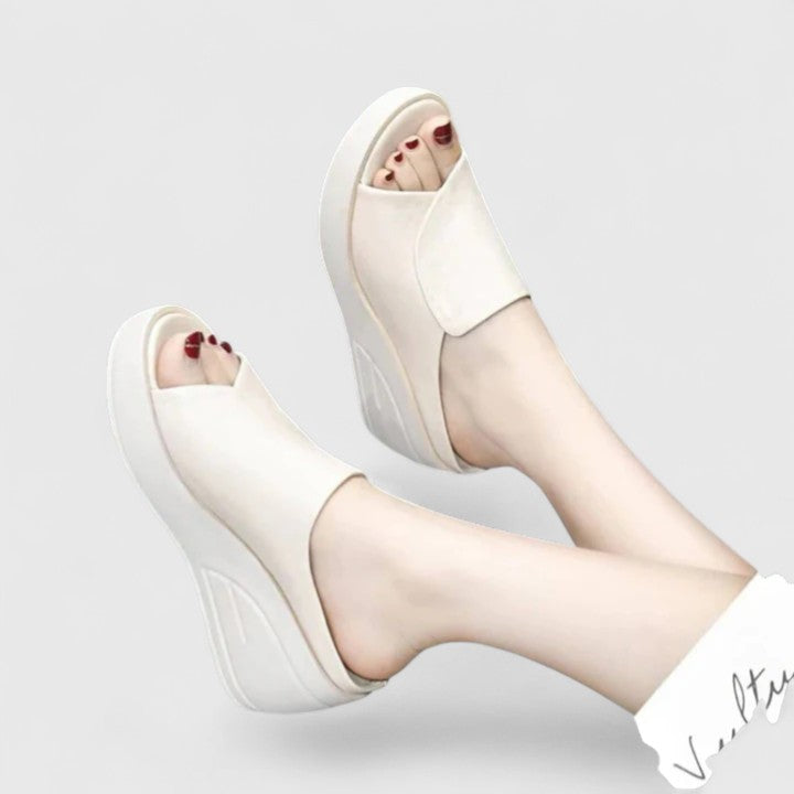 Women's Wedge Sandals with Supportive Design and Adjustable Straps