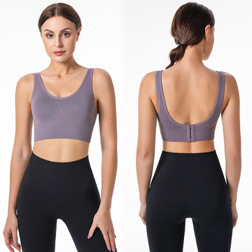 Wireless High-Impact Support Workout Top with Removable Pads