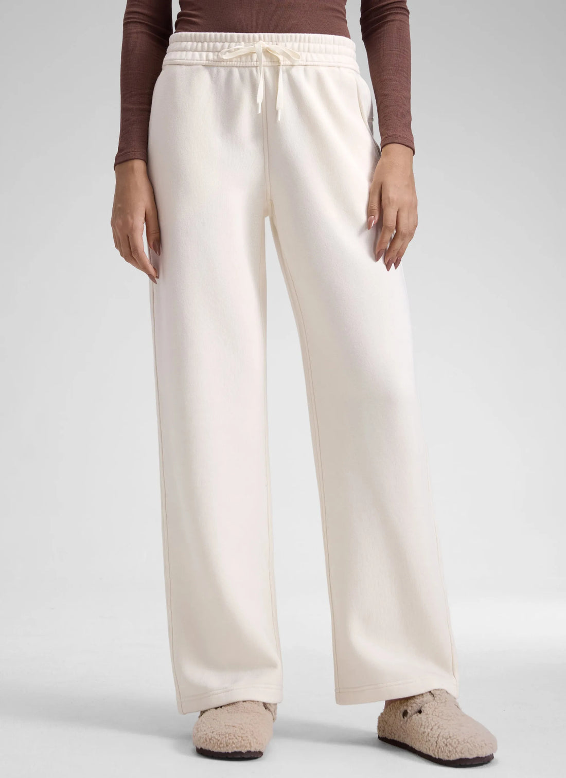 Fleece Lined Straight Leg Sweatpant