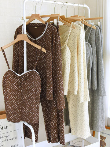 Three Pieces Modal Pajama Set