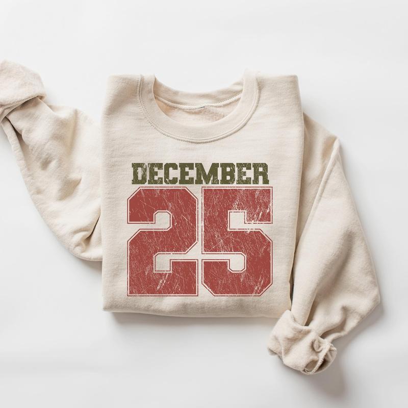 December 25 Retro Christmas Crewneck Sweatshirt