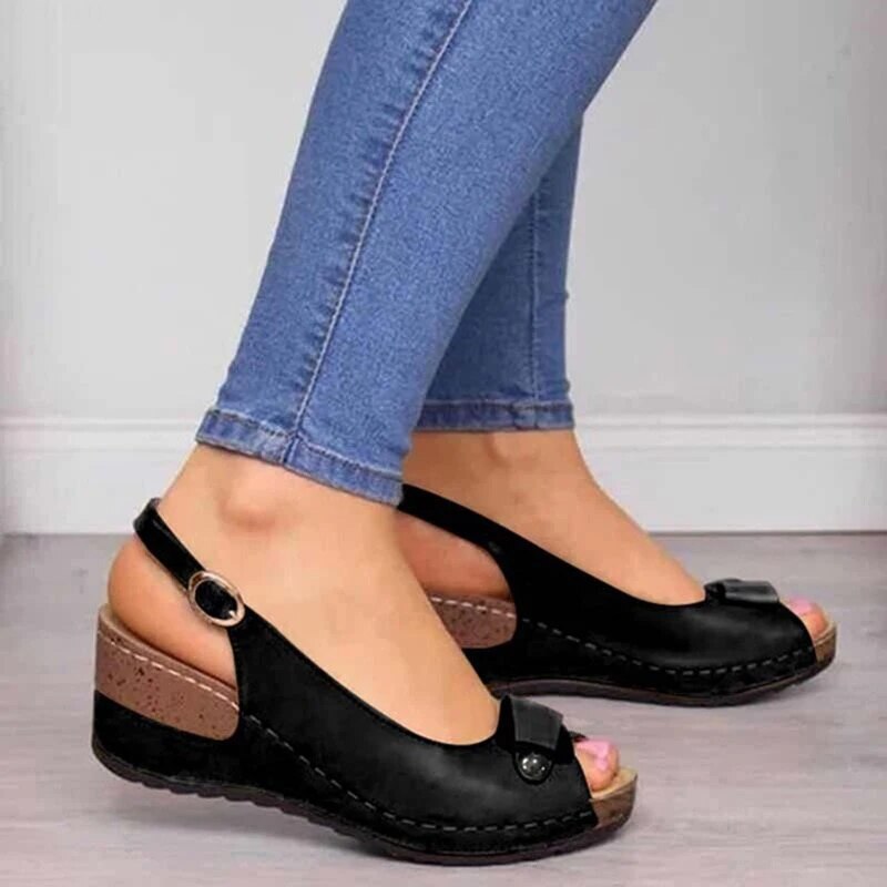 Women's Cushioned Sandals with Arch Support and Adjustable Straps