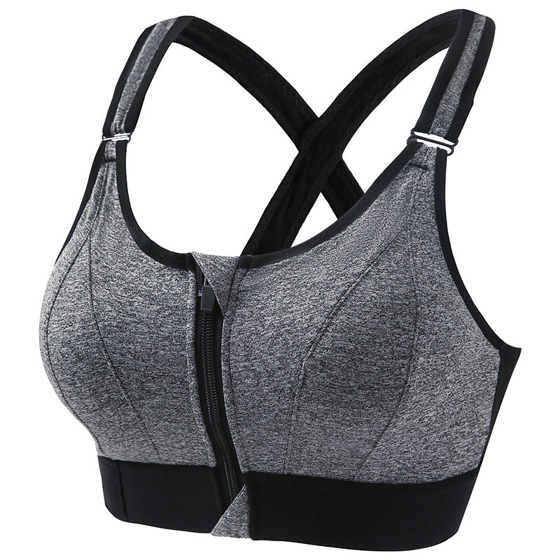 Wirefree Full Coverage Cross Back Plus Size Workout Top