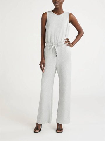 Women's Sporty Sleeveless Wide Leg Jumpsuit