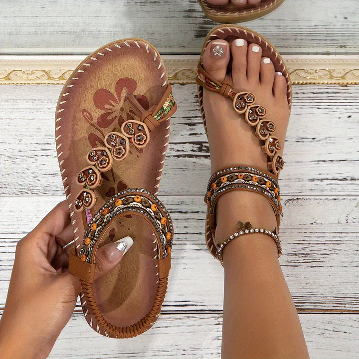 Women's Cushioned Sandals with Arch Support and Adjustable Straps