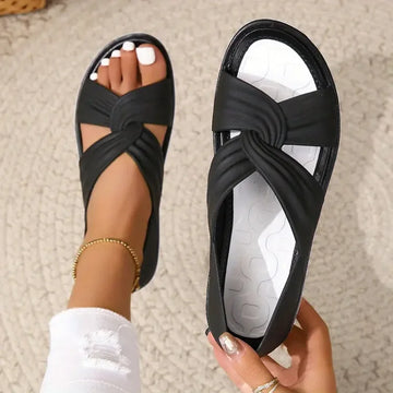 Women's Casual Sandals with Adjustable Straps and Cushioned Footbed