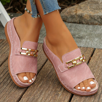 Women's Cushioned Sandals with Adjustable Straps and Arch Support