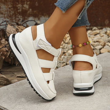 Women's Platform Adjustable Sandals with Cushioned Footbed and Secure Fit