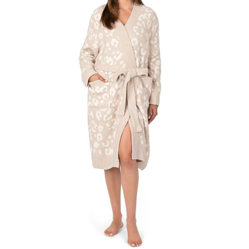 Womens Plush Robe, Super Soft Fuzzy Bathrobe, Cozy Spa Robe with Pockets