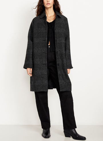 Women's Relaxed Button-Front Coat