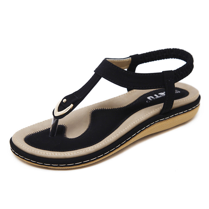 Women's Flat Sandals with Arch Support and Adjustable Straps