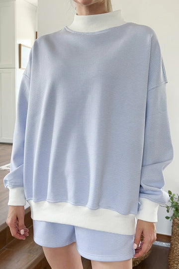 Women's Mini Striped Cute Two-Piece Set