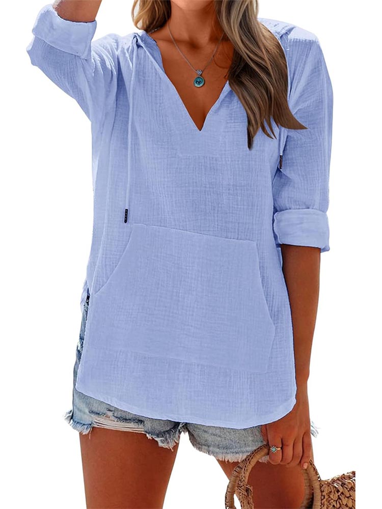 Women's Beach Cover Up Cotton Hoodies