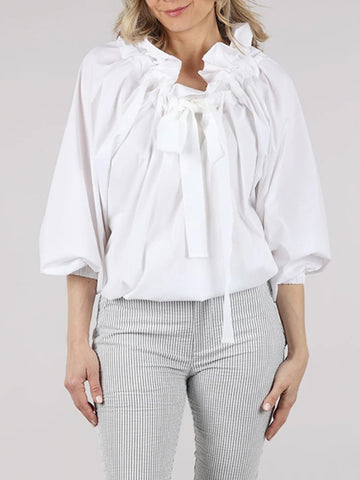 Women's Bow Ruffled Blouse