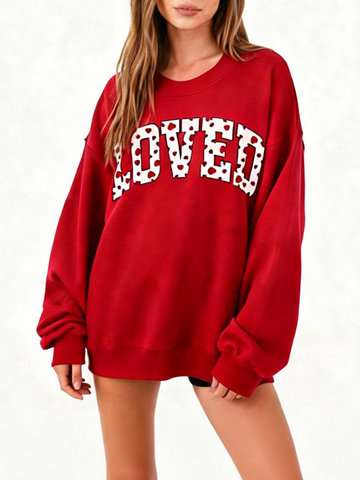 Women's Valentine’s Loved Graphic Sweatshirt