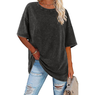 Women's Vintage T-Shirt with Oversized Fit and Soft Fabric