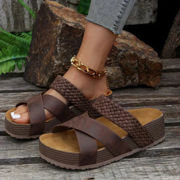 Women's Cushioned Sandals with Arch Support and Adjustable Straps