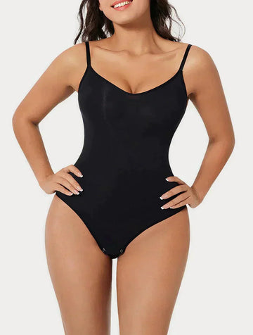 Women's Shapewear Bodysuit with Sculpting Design and Adjustable Straps