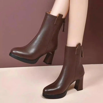 Ladies Stylish Pointed Toe High Heel Boots