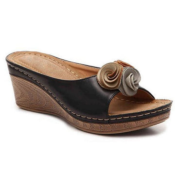 Women's Cushioned Wedge Sandals with Adjustable Straps and Supportive Design